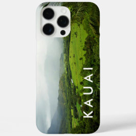 Kauai, Hawaii Hills Landscape Scene w/ text iPhone 16 Pro Max Hülle