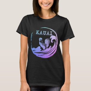 Kauai Hawaii Hühner Surf Hawaiian Souvenir Surfer T-Shirt