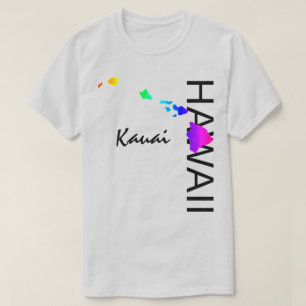 KAUAI - HAWAII INSELN NEON RAINBOW T-Shirt