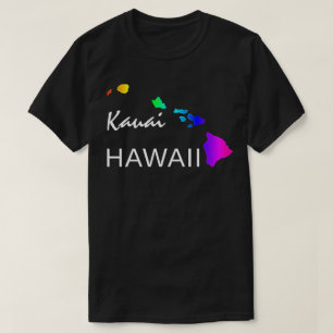 KAUAI - HAWAII INSELN NEON RAINBOW T-Shirt