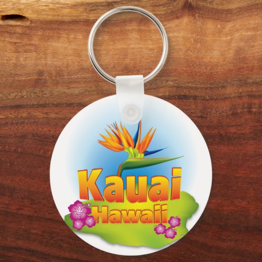 Kauai, Hawaii Key Chain Design Schlüsselanhänger (Vorderseite)