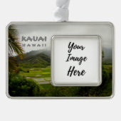 Kauai Hawaii Landscape Fotografie Rahmen-Ornament Silber (Vorderseite)