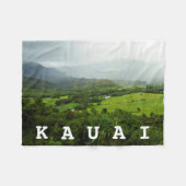 Kauai, Hawaii Landschaft Szene / Custom Text Fleecedecke (Vorderseite (Horizontal))