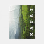 Kauai, Hawaii Landschaft Szene / Custom Text Fleecedecke (Vorderseite)