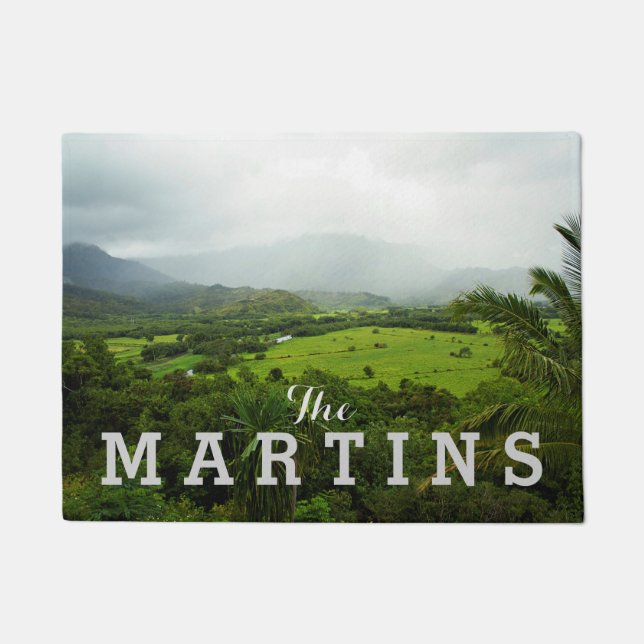 Kauai, Hawaii Landschaftsszene Fußmatte (Vorderseite)