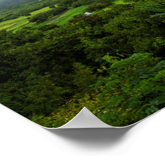 Kauai, Hawaii Landschaftsszene Poster (Ecke)