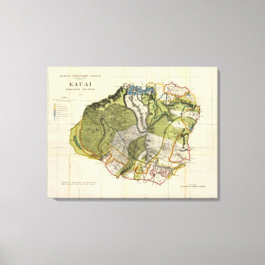 Kauai, Hawaii Leinwanddruck (Vorderseite)