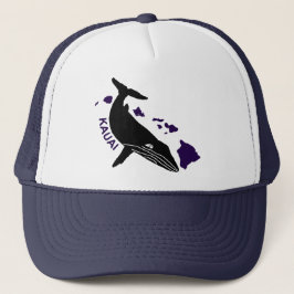 Kauai - Hawaii Lila Islands Humpback Trucker Hat Truckerkappe