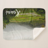 Kauai Hawaii Lush Landscape Sherpadecke (Vorderseite (Horizontal))