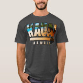Kauai Hawaii mit hawaiianischen Inseln T-Shirt (Vorderseite)