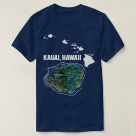 Kauai Hawaii mit hawaiianischen Inseln T-Shirt