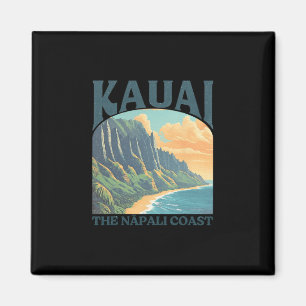 Kauai Hawaii Na Pali Küste Vintage Strand Magnet