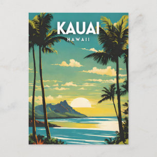 Kauai Hawaii Nostalgisch Vintage Postkarte
