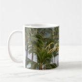 Kauai Hawaii Palm Trees Beach Gold Dream Kaffeetasse (Links)
