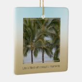 Kauai Hawaii Palm Trees Beautiful Moments Keramikornament (Rechts)