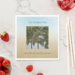 Kauai Hawaii Palm Trees Beautiful Moments Serviette