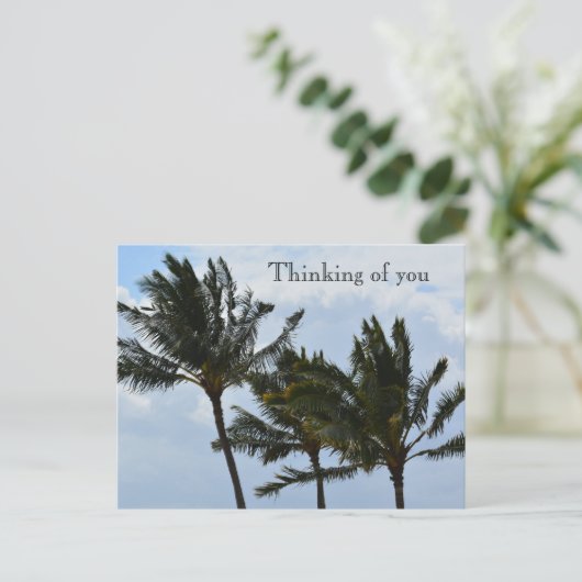 Kauai Hawaii Palm Trees Postkarte (Stehend Vorderseite)