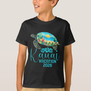 Kauai Hawaii Reise 2026 Meeresschildkröte Sommerfe T-Shirt