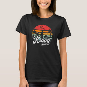 Kauai Hawaii Retro Lustig Hawaiianischer Strand Su T-Shirt