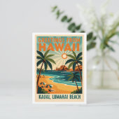 Kauai, Hawaii Retro-Reise Postkarte (Stehend Vorderseite)