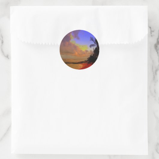 Kauai Hawaii Runder Aufkleber (Tasche)