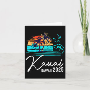 Kauai Hawaii Sommerferien-Matching-Familie 2025 Karte