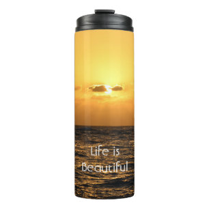 Kauai Hawaii Sonnenuntergang (meine Fotografie) Thermosbecher