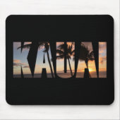 Kauai, Hawaii Sunset mit Palmen Mousepad (Vorne)