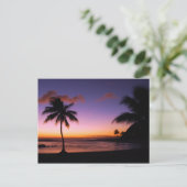 Kauai Hawaii Sunset Postcard Postkarte (Stehend Vorderseite)