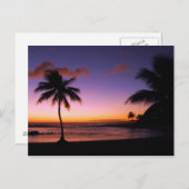 Kauai Hawaii Sunset Postcard Postkarte (Vorne/Hinten)