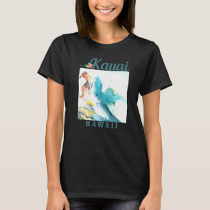 Kauai Hawaii Surfen Hawaiian Surf Vintage Surfer T-Shirt