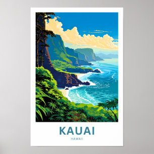 Kauai Hawaii Travel Print Poster