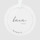 Kauai Hawaii Travel United Staaten Simple Ornament (Vorderseite)