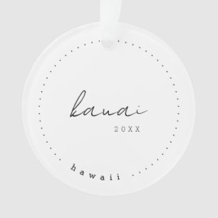 Kauai Hawaii Travel United Staaten Simple Ornament