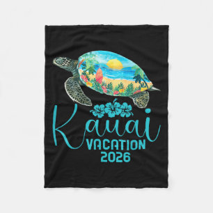 Kauai Hawaii Trip 2026 Sea Turtle Summer Vacation Fleecedecke