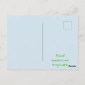 Kauai Hawaii Tropical Mountain Range Postkarte (Rückseite)