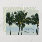 Kauai Hawaii Tropical Palm Trees Postkarte (Vorne/Hinten)