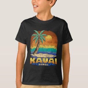 Kauai Hawaii Vintag Distressed Souvenir T-Shirt
