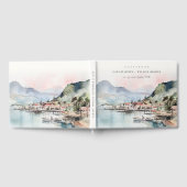 Kauai Hawaii Watercolor Landscape Wedding Gästebuch (Voll)