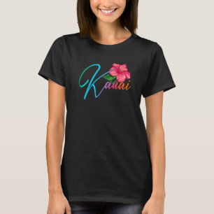 Kauai Hawaiian Hibiskus Blume Hawaii Beach Luau T-Shirt