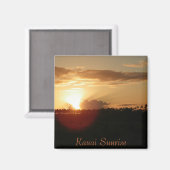 Kauai Hawaiian Sunrise Magnet (Vorderseite/Rückseite)