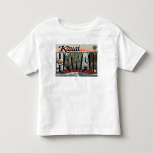 Kauai, HawaiiLarge Buchstabe ScenesKauai, HI Kleinkind T-shirt