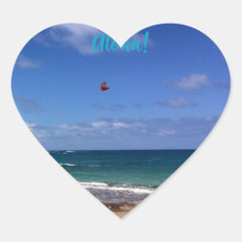 Kauai heart Aloha Aufkleber