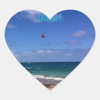 Kauai heart Aloha Aufkleber
