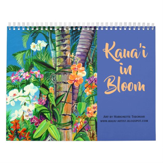 Kauai in Bloom Calendar Kalender (Titelbild)