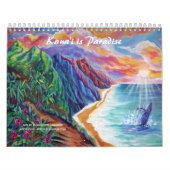 Kauai is Paradise Hawaii Art Calendar  Kalender (Titelbild)
