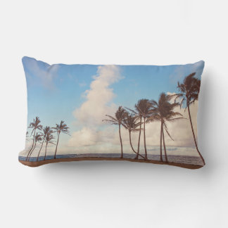 Kauai Island Palm Tree Lumbar Throw Pillow Lendenkissen