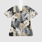 Kauai Jungle Hawaiian Hibiskus Aloha Shirt - Schwa Ornament (Rückseite)