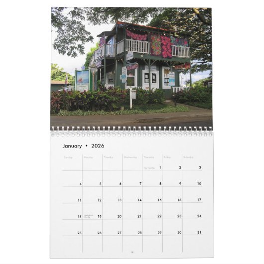 Kaua'i Kalender (Jan 2026)