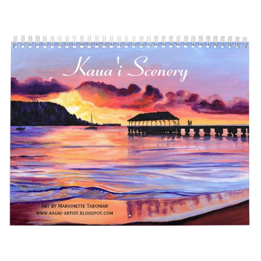 Kauai Landschaft und Landschaften Kalender (Titelbild)